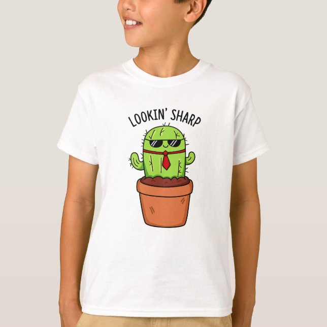 Tittar Vass Funny Cactus Pun T Shirt (Framsida)