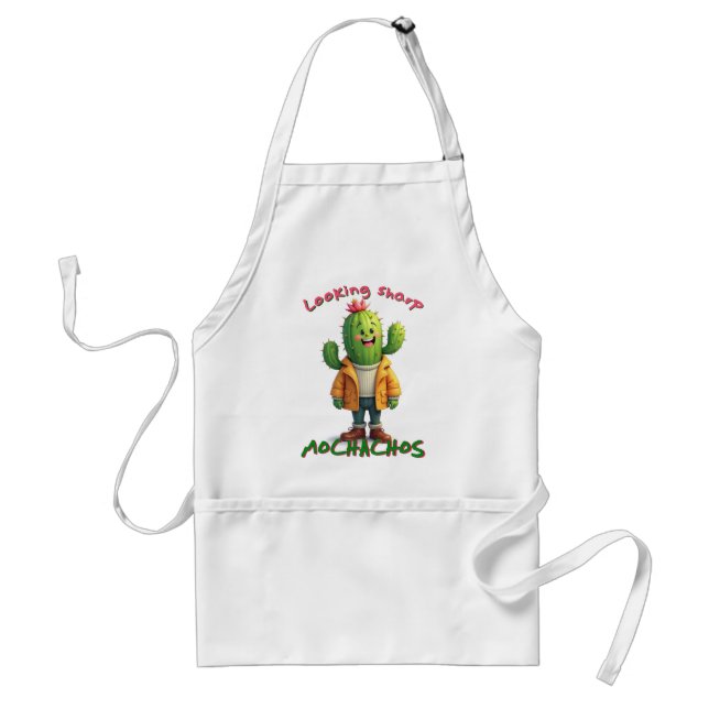 Tittar vassa mochachos, cactus älskare förkläde (Framsidan)