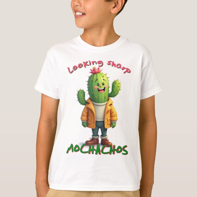Tittar vassa mochachos, cactus älskare t shirt (Framsida)