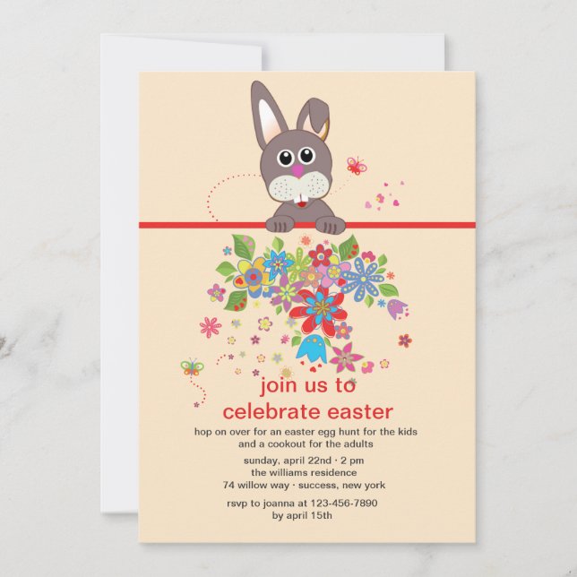 Tittar vid inbjudan till din Påsk-part (Framsida)