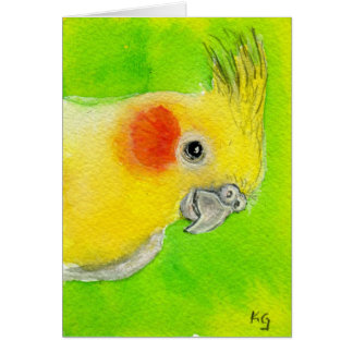 TittutCockatiel Hälsningskort