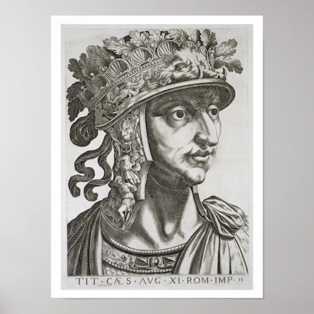 Titus Caesar (39-81 AD), 1596 (engrave) Poster (Framsidan)