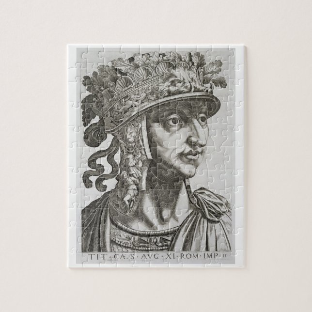 Titus Caesar (39-81 ANNONS), 1596 (gravyr) Pussel (Vertikal)