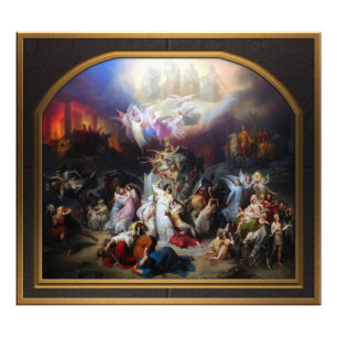 Titus förstör Jerusalem av Wilhelm von Kaulbach Fototryck