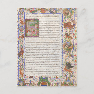 Titus Livius History of Rom Medieval Manuscript Vykort