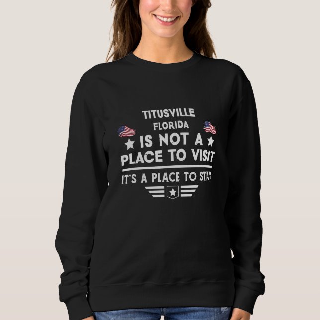Titusville Florida Place to stay USA Town Home Cit T Shirt (Framsida)