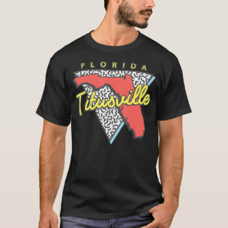 Titusville Florida Retro Triangle FL City T Shirt