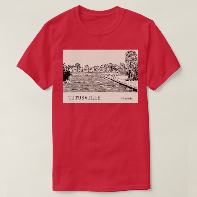 Titusville Florida TShirt 1 T Shirt (Design framsida)