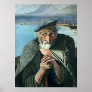 Tivadar Csontváry Kosztka den gammala fiskaren Poster