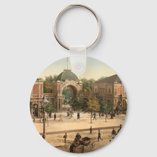 Tivoli Park Entrance Copenhagen Keychain Nyckelring (Framsida)