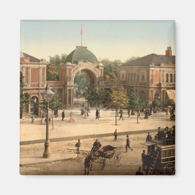 Tivoli Park Entrance Köpenhamn Magnet (Framsidan)