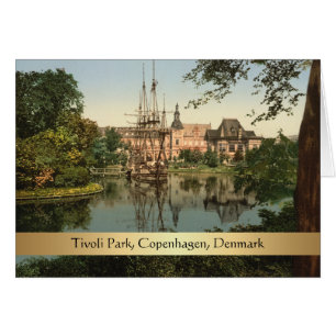 Tivoli Park, Köpenhamn, Danmark Hälsningskort