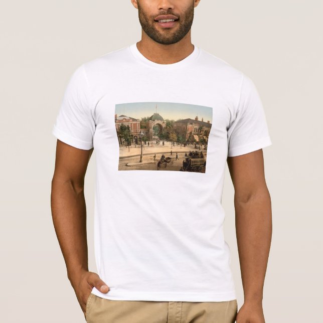 Tivoli parkerar hänrycker Köpenhamn T Shirt (Framsida)