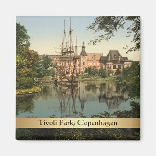 Tivoli parkerar, Köpenhamnen, Danmark Magnet