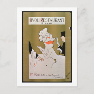 "Tivoli Restaurant, Strand", London (färg litho) Vykort
