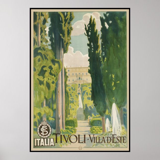 Tivoli Villa d'Este Poster (Framsidan)