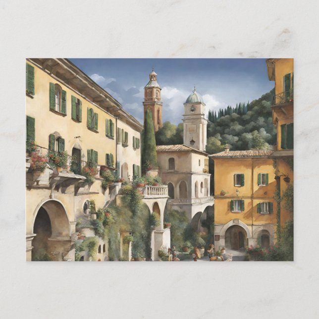 Tivoli (vit kyrka) vykort (Framsida)