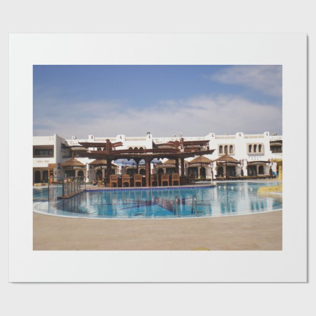 Tivoly Aquapark Hotel i staden Sharm el Sheik Presentpapper (Platt)