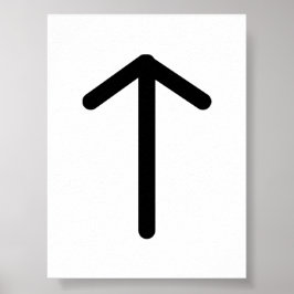 TIWAZ Nordisk Run (Rättvisa, Krigare) | Elder Futh Poster