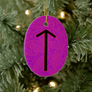 Tiwaz Viking Rune Yule Ornament - Victory!