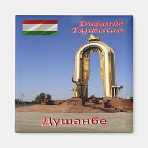 TJ003 DUSHANBE Somoni Monument Tadzjikistan, Fridg Magnet