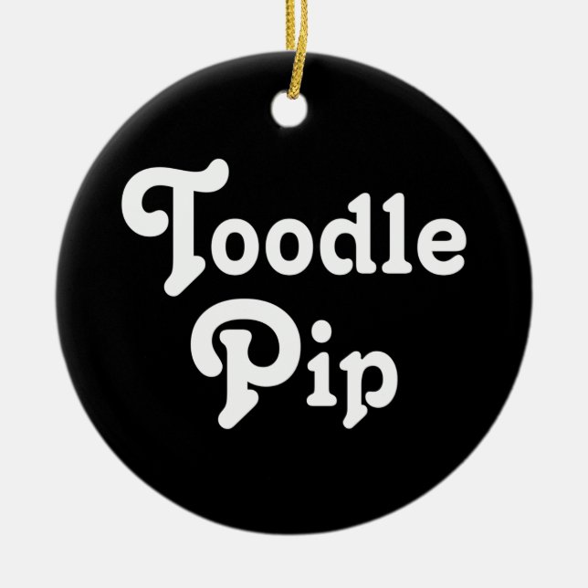 Tja-då Pip Julgransprydnad Keramik (Framsidan)