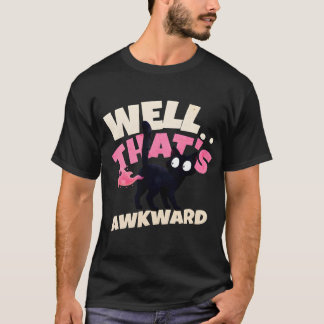 Tja det var pinsamt Roligt spökkattememe T Shirt