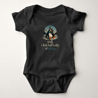 Tja, jag förlorade en halvdag med skidåkande pingv t shirt