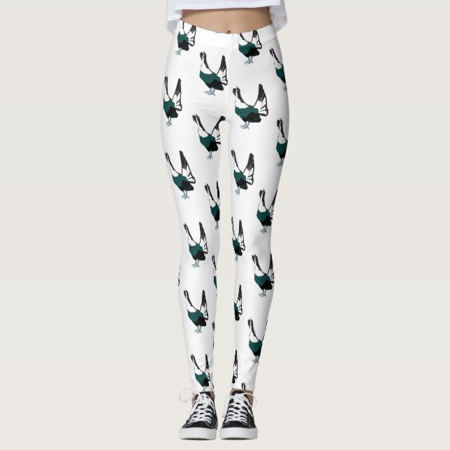 Tjäder fågel Konst  Leggings (Framsida)
