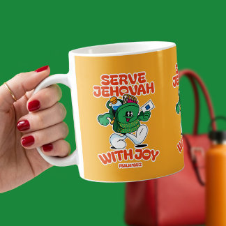 Tjäna Jehova med glädje – Psalm 100:2 Kaffemugg