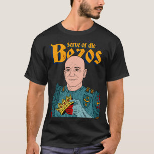 Tjäna kung Jeff Bezos. Amazon. T Shirt