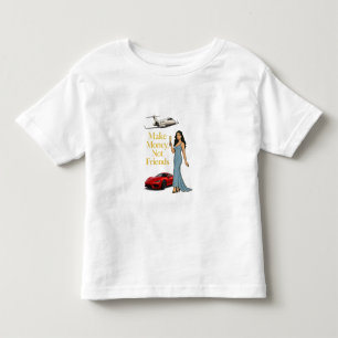 Tjäna Pengar Inte Vänner Glam Jetset Design T Shirt
