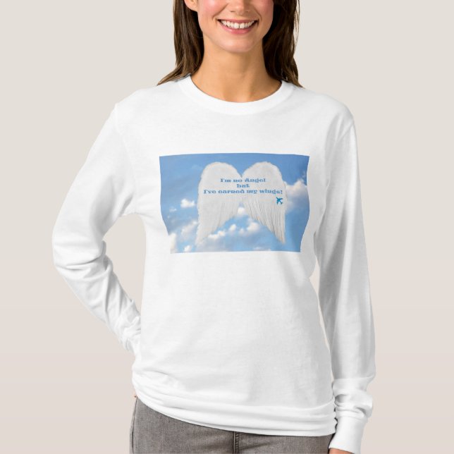 Tjänad vingar tee shirt (Framsida)