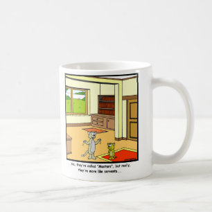 Tjänare: Katttecknad Kaffemugg