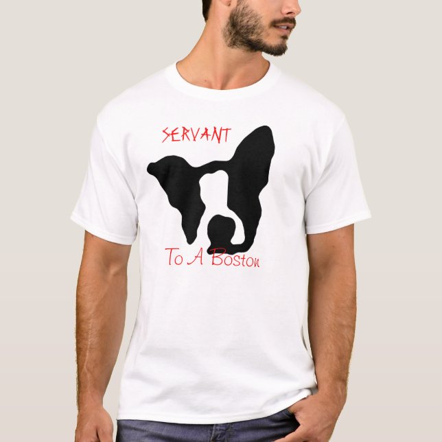 Tjänare till en Boston skjorta T-shirt (Framsida)