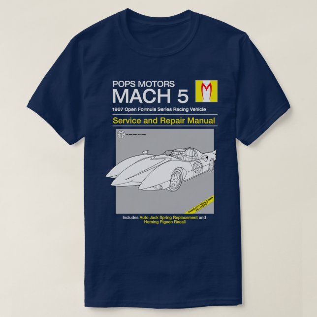Tjänst och reparation av Mach 5 T Shirt (Design framsida)