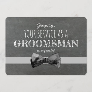 Tjänst som Groomsman har begärt - Lustigt Frieri Inbjudningar