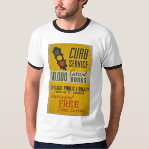 Tjänste- affisch för Chicago offentligt Tee Shirt