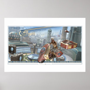 Tjänste- affisch för Retropolis kurir (30x20")