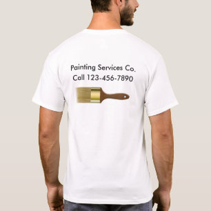 Tjänste- arbetsskjortor för målare t-shirt