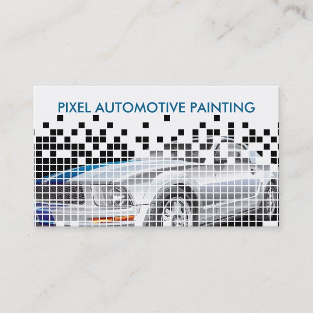 Tjänste- automatisk målning visitkort (Framsida)