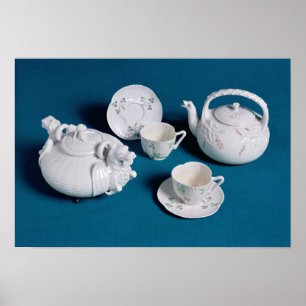 Tjänste- Belleek tea Poster