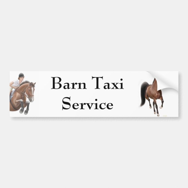 Tjänste- bildekal för ladugårdtaxi (Framsidan)