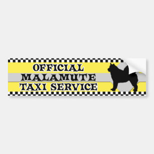 Tjänste- bildekal för Malamutetaxi