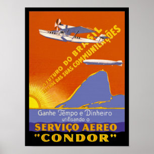 Tjänste- Condor~-Brazillian luft Poster
