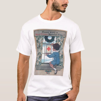 Tjänste- flagga för Röda kor (US00202B) Tee