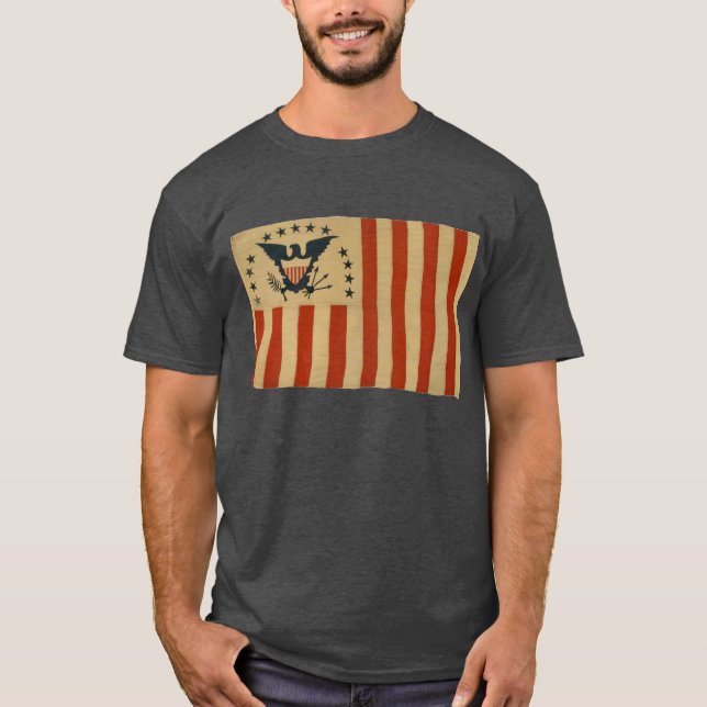 Tjänste- flagga för sällsynt United States Tee Shirt (Framsida)