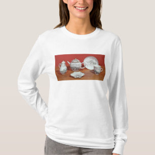 Tjänste- för Tea som framläggas till Carl Linna T-shirt