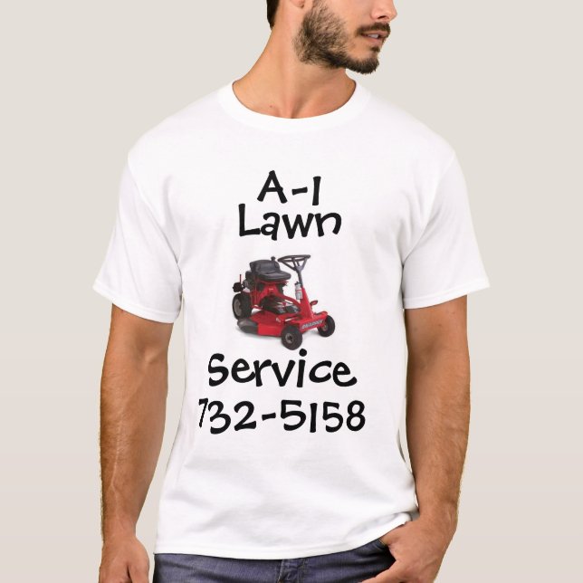 Tjänste- gräsmatta A-1 T-shirt (Framsida)