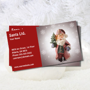 Tjänste- kalla Santa Visitkort